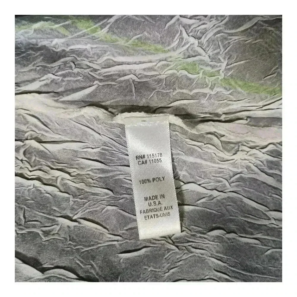 Komarov Dress Knee-Length Crinkle Gauzy Lace Sleeveless Floral Women's Small - Picture 5 of 5